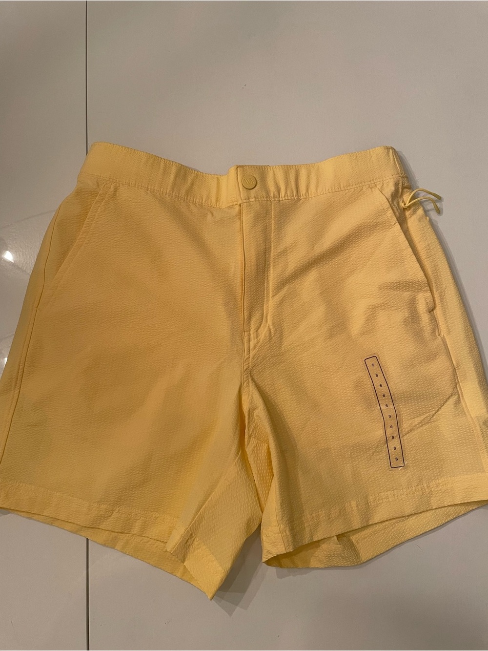 Yellow Men's Performance Shorts